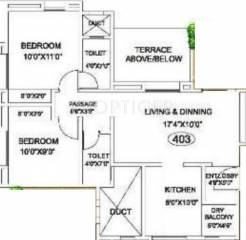 Pandit Varadshree (2BHK+2T (950 sq ft) 950 sq ft)