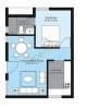 Unitech Brahma (1BHK+1T (630 sq ft) 630 sq ft)