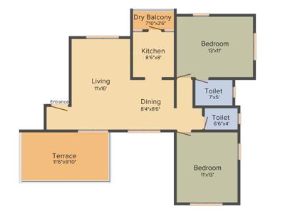 Shree Bal Kapil Bakul (2BHK+2T (1,067 sq ft) 1067 sq ft) Shree Bal Kapil Bakul (2BHK+2T (1,067 sq ft) 1067 sq ft)