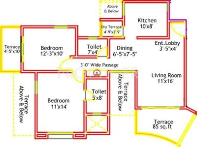 Nandan Inspera (2BHK+2T (1,079 sq ft) 1079 sq ft) Nandan Inspera (2BHK+2T (1,079 sq ft) 1079 sq ft)