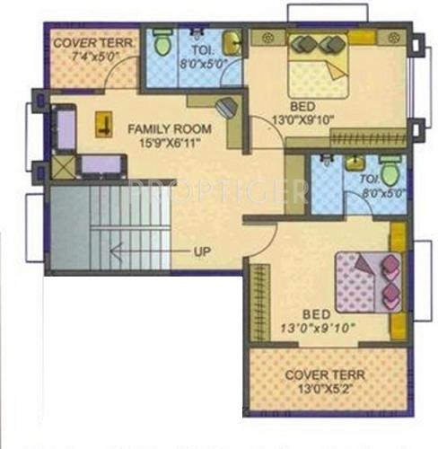  Madhuban Sai City (3BHK+3T (2,717 sq ft)   Pooja Room 2717 sq ft)