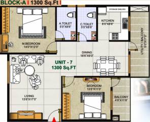 GK Golden City (2BHK+2T (1,300 sq ft) 1300 sq ft) GK Golden City (2BHK+2T (1,300 sq ft) 1300 sq ft)