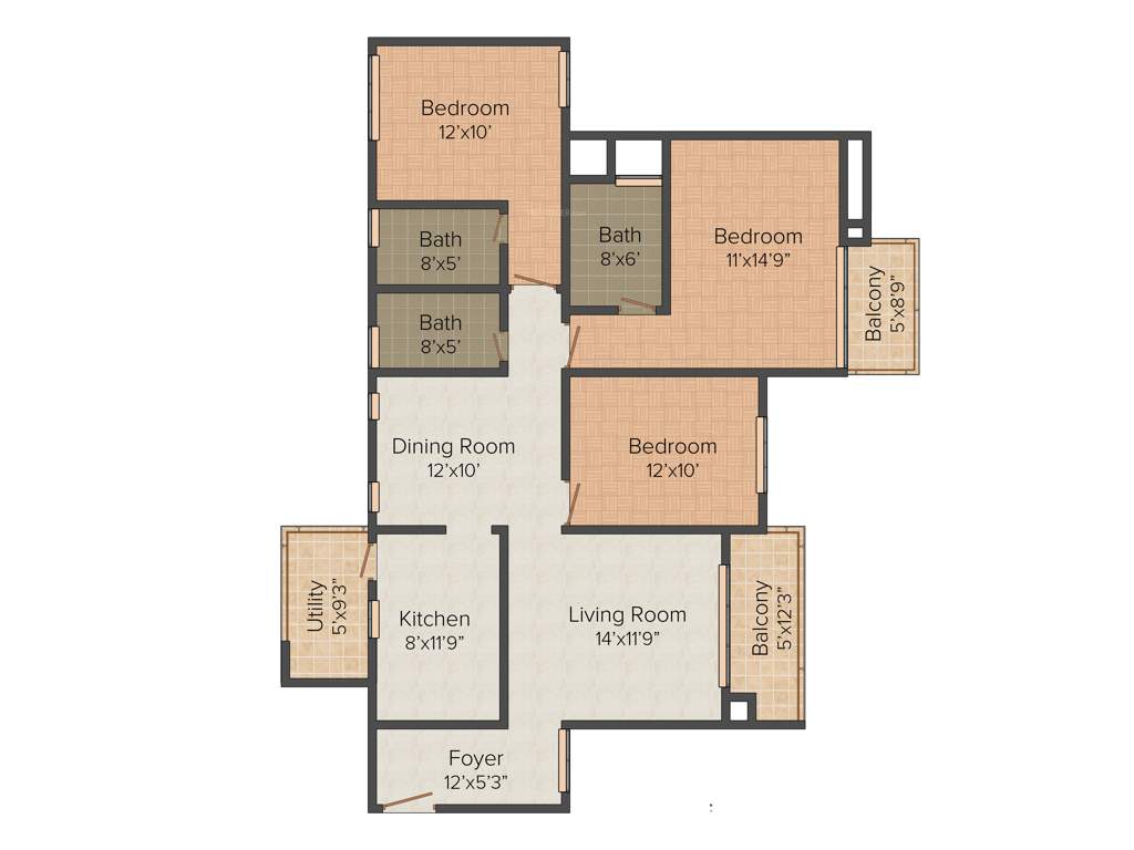 Assetz East Point (3BHK+3T (1,730 sq ft) 1730 sq ft)