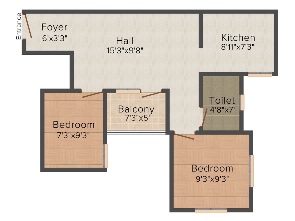 TVH Svaya (2BHK+1T (655 sq ft) 655 sq ft)