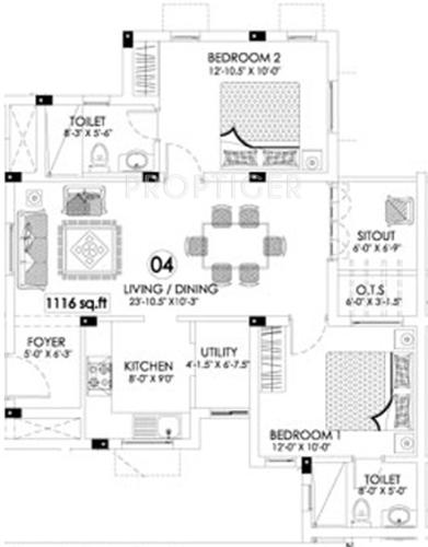 TVH Svasti (2BHK+2T (1,116 sq ft) 1116 sq ft) TVH Svasti (2BHK+2T (1,116 sq ft) 1116 sq ft)