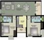 Nahar Jai Madhav (2BHK+2T (1,112 sq ft) 1112 sq ft)