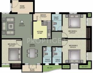 Nahar Jai Madhav (3BHK+3T (1,513 sq ft) 1513 sq ft)