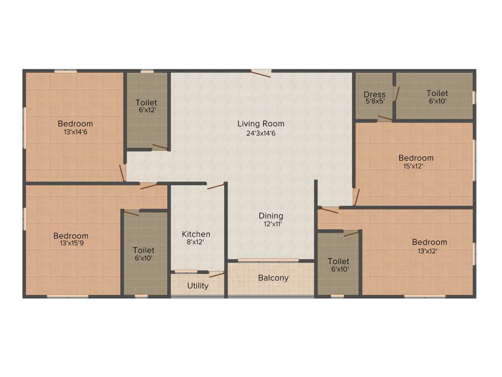 Akshara Petals (4BHK+3T (2,510 sq ft) 2510 sq ft)