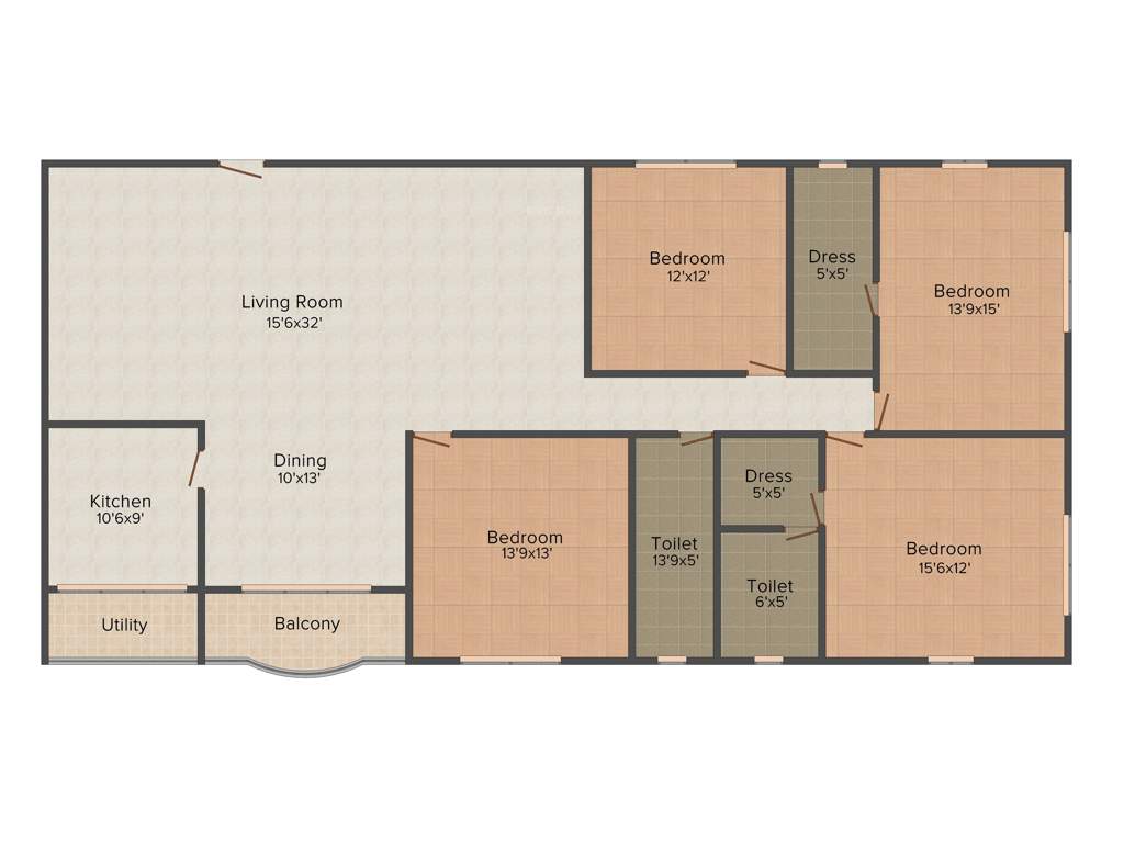 Akshara Petals (4BHK+4T (2,551 sq ft) 2551 sq ft)