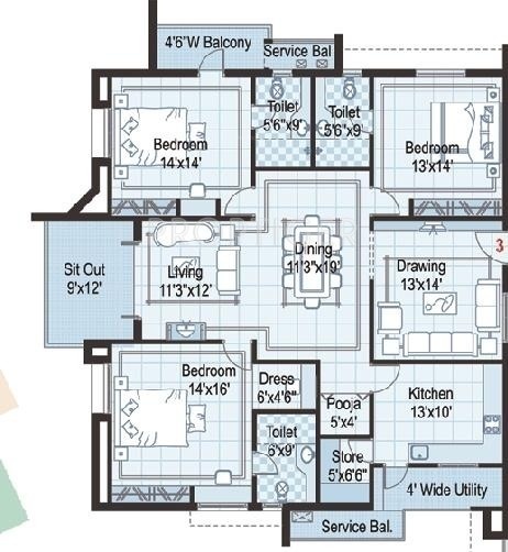  towers Floor Plan Floor Plan
