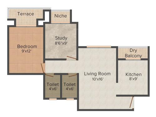 Vinay Unique Residency (2BHK+2T (850 sq ft) 850 sq ft) Vinay Unique Residency (2BHK+2T (850 sq ft) 850 sq ft)