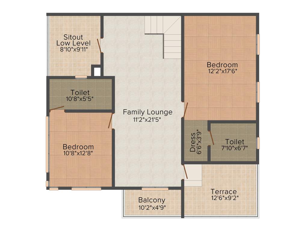 Fire The Empyrean Phase 2 (4BHK+5T (3,056 sq ft) + Servant Room 3056 sq ft)