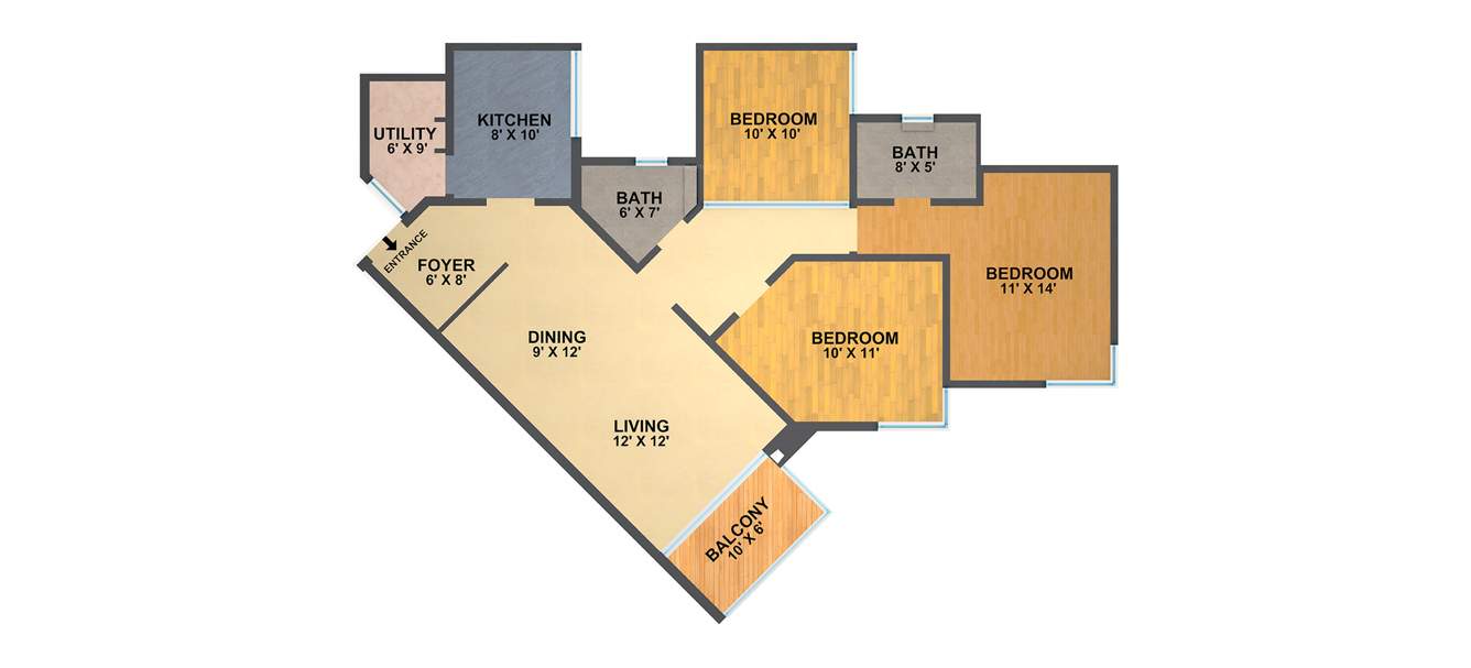 Kasturi Eon Homes (3BHK+2T (1,500 sq ft) 1500 sq ft)