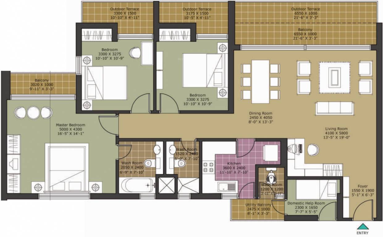 Unitech Harmony (3BHK+3T (1,893 sq ft) Servant Room 1893 sq ft) Unitech Harmony (3BHK+3T (1,893 sq ft) Servant Room 1893 sq ft)
