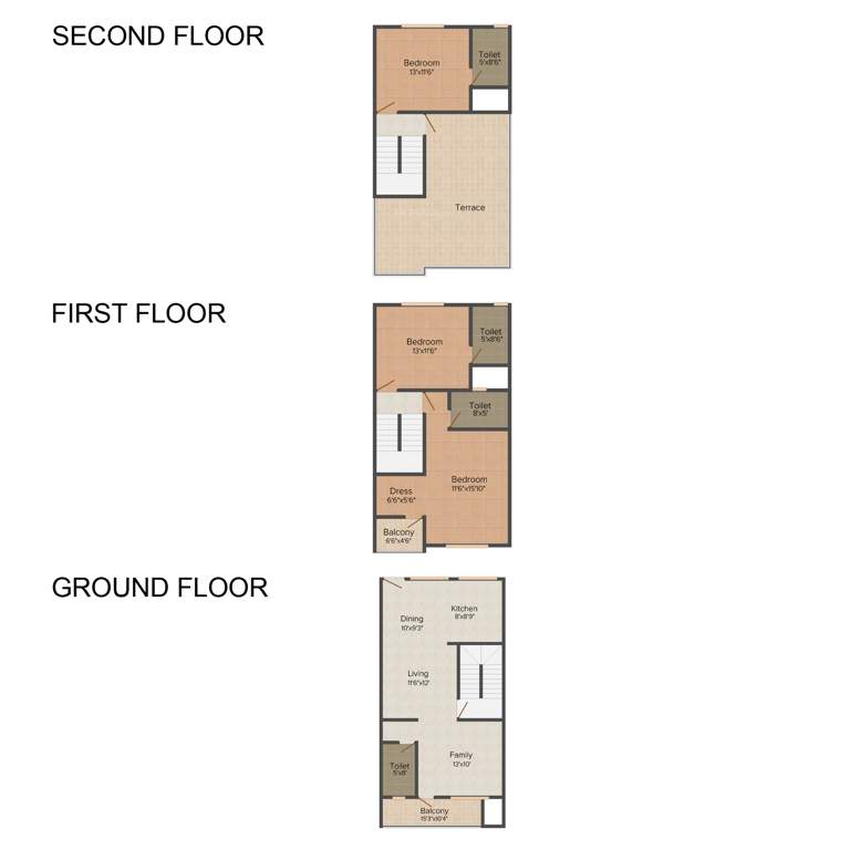 Aashish Rajni Ashish Rose (3BHK+4T (2,000 sq ft) 2000 sq ft)