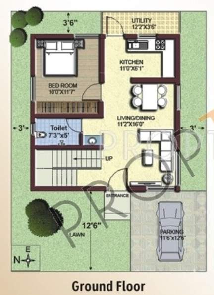  grihasta villas Floor Plan Ground Floor Plan