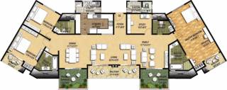 Ozone Metrozone (3BHK+4T (2,916 sq ft) Study Room 2916 sq ft) Ozone Metrozone (3BHK+4T (2,916 sq ft) Study Room 2916 sq ft)