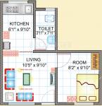 Dreams Nivara (1BHK+1T (378 sq ft) 378 sq ft)