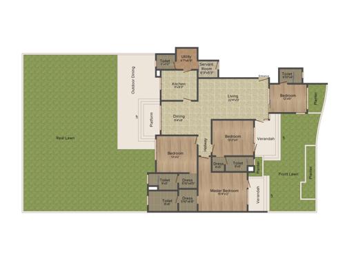 Emaar Palm Terraces Select (4BHK+5T (2,410 sq ft) Servant Room 2410 sq ft) Emaar Palm Terraces Select (4BHK+5T (2,410 sq ft) Servant Room 2410 sq ft)