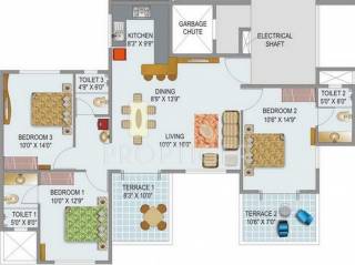 Mont Vert Seville (3BHK+3T (1,286 sq ft) 1286 sq ft) Mont Vert Seville (3BHK+3T (1,286 sq ft) 1286 sq ft)