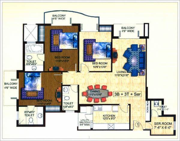 Floor Plan krishna-apra-sapphire Floor Plan Floor Plan
