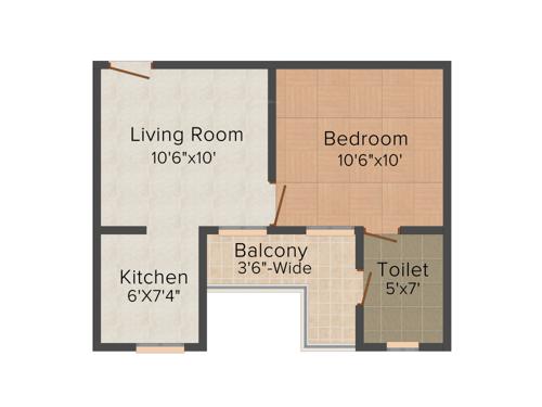 Earth Towne (1BHK+1T (540 sq ft) 540 sq ft) Earth Towne (1BHK+1T (540 sq ft) 540 sq ft)