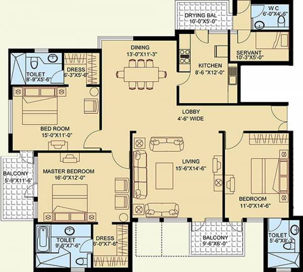 Satya The Legend (3BHK+3T (2,233 sq ft) Servant Room 2233 sq ft) Satya The Legend (3BHK+3T (2,233 sq ft) Servant Room 2233 sq ft)