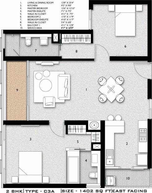 Aliens Space Station Township (2BHK+2T (1,402 sq ft) 1402 sq ft)