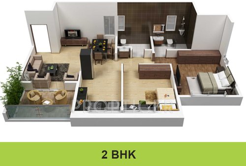 Darode Greenland County (2BHK+2T (800 sq ft) 800 sq ft)