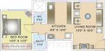 Magarpatta Zinnia (1BHK+2T (442 sq ft) 442 sq ft)
