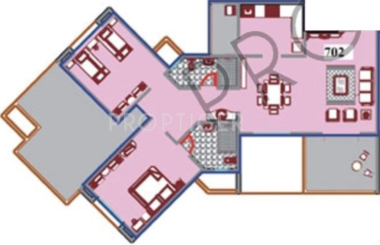 Malpani The Crest (2BHK+2T (1,323 sq ft) 1323 sq ft)