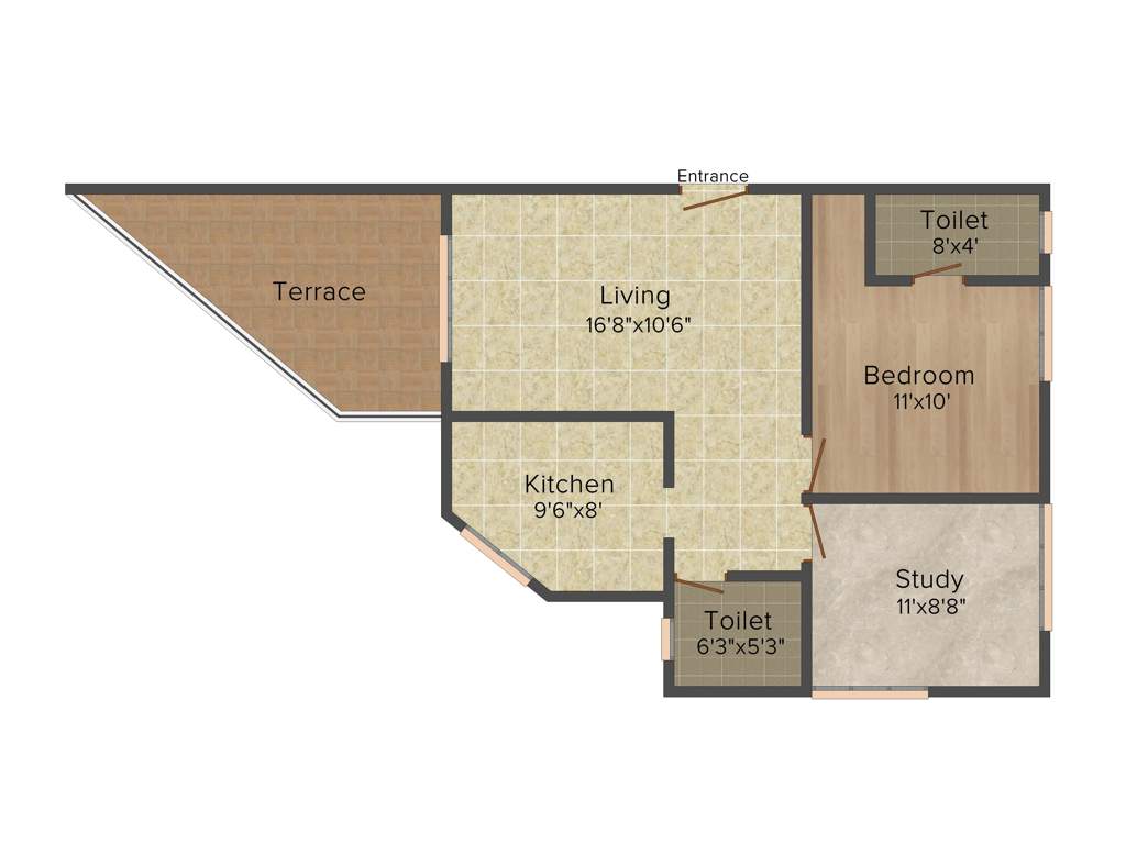 Shree Wakad Centre (2BHK+2T (940 sq ft) 940 sq ft)