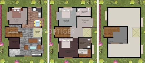 Samskruti Maurya (3BHK+3T (2,756 sq ft)   Study Room 2756 sq ft)