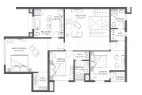  palm-drive Floor Plan Upper Level Penthouse Plan