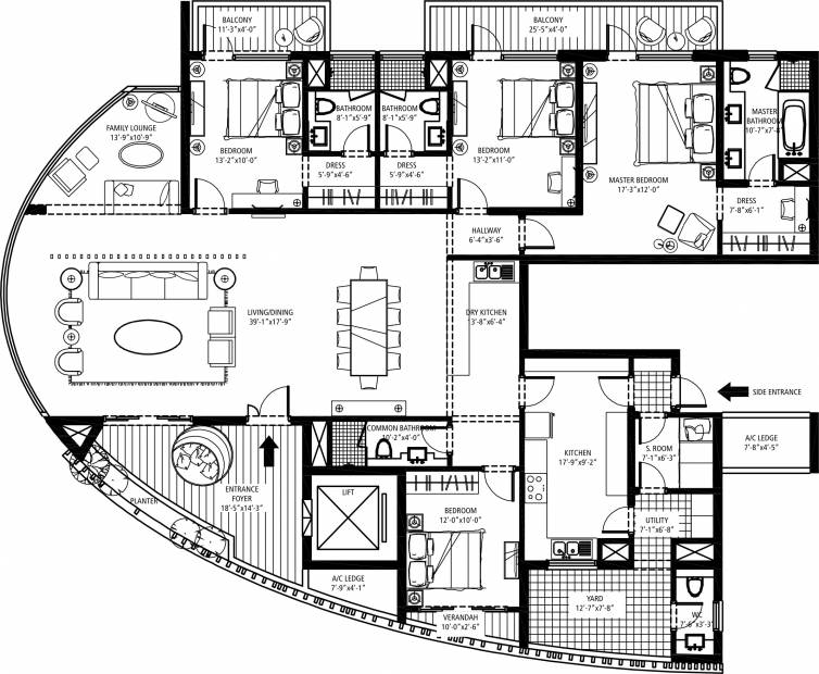 Emaar Sky Terraces (4BHK+4T (3,625 sq ft) + Servant Room 3625 sq ft)