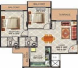 Gami Group Radha Krishna Complex (2BHK+2T (1,053 sq ft) 1053 sq ft)