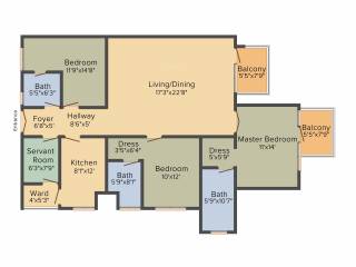 Emaar Premier Terraces (3BHK+3T (1,900 sq ft) Servant Room 1900 sq ft) Emaar Premier Terraces (3BHK+3T (1,900 sq ft) Servant Room 1900 sq ft)