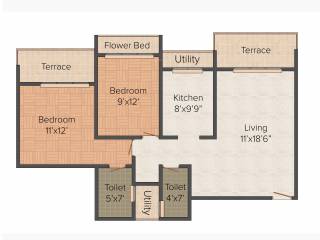 Juhi Bhumika Residency (2BHK+2T (1,249 sq ft) 1249 sq ft) Juhi Bhumika Residency (2BHK+2T (1,249 sq ft) 1249 sq ft)