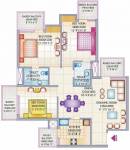 Dwarkadhish Aravali Heights (3BHK+2T (1,550 sq ft) 1550 sq ft)