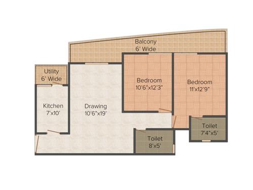 Cosmos Express 99 (2BHK+2T (1,310 sq ft) 1310 sq ft) Cosmos Express 99 (2BHK+2T (1,310 sq ft) 1310 sq ft)