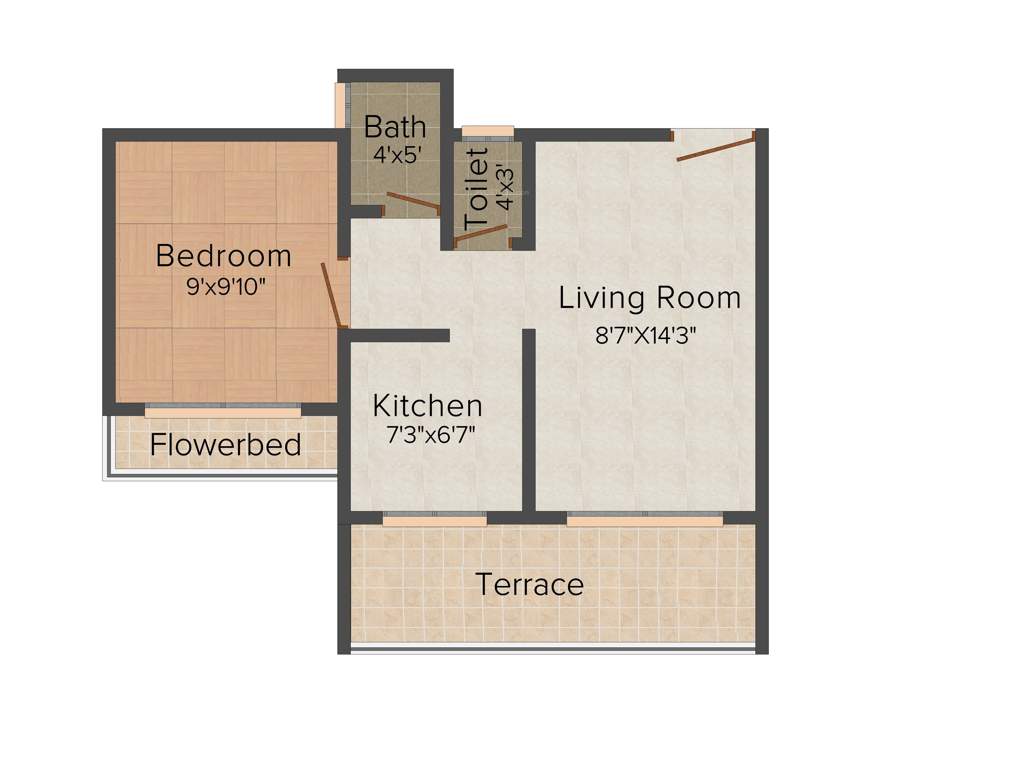 Dubey Gayatri Paradise (1BHK+1T (658 sq ft) 658 sq ft)