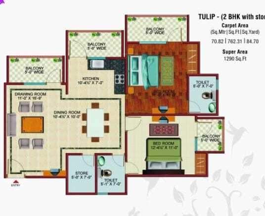  gulmohur garden Floor Plan Floor Plan