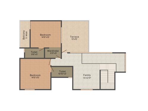 Confident Gold Coast (3BHK+4T (3,000 sq ft) + Study Room 3000 sq ft)