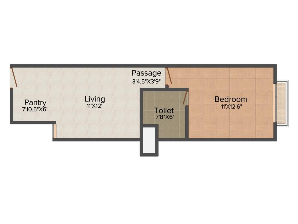 AMR I Homes (1BHK+1T (550 sq ft) 550 sq ft)