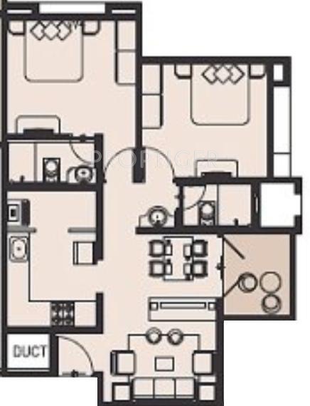 DNV Elite Empire (3BHK+3T (815 sq ft) 815 sq ft)