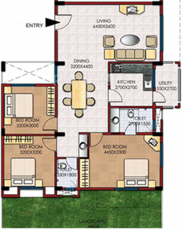 Gina RonVille (3BHK+2T (1,395 sq ft) 1395 sq ft) Gina RonVille (3BHK+2T (1,395 sq ft) 1395 sq ft)