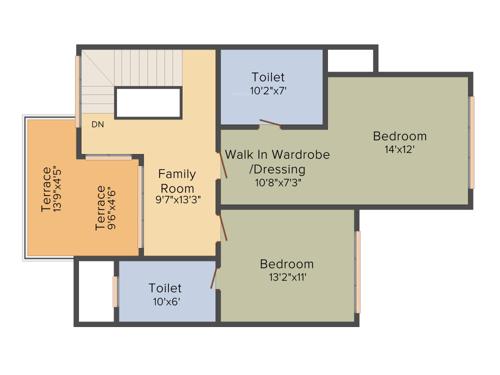 Ideal Ideal Villas (3BHK+3T (3,042 sq ft)   Servant Room 3042 sq ft)