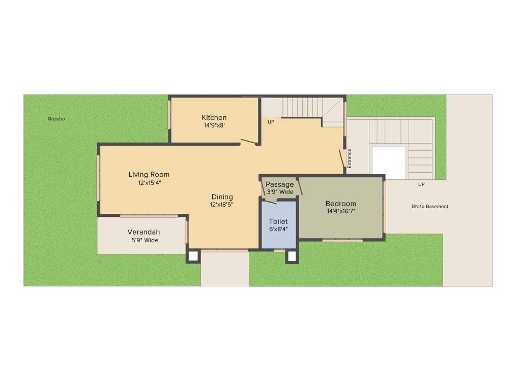 Ideal Ideal Villas (3BHK+3T (3,483 sq ft)   Servant Room 3483 sq ft)