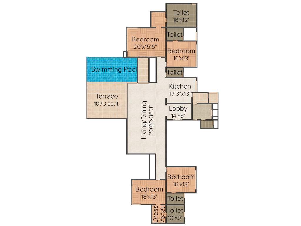 Marvel Isola (4BHK+5T (4,260 sq ft) + Servant Room 4260 sq ft)