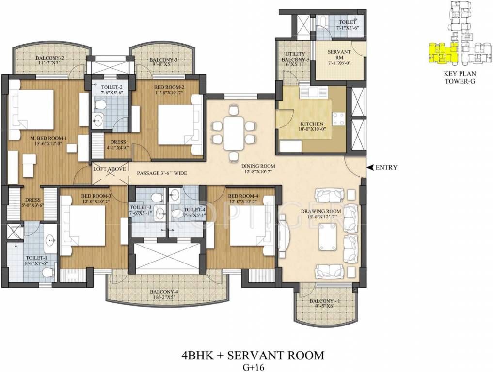Akme Raaga (4BHK+4T (2,945 sq ft) Servant Room 2945 sq ft) Akme Raaga (4BHK+4T (2,945 sq ft) Servant Room 2945 sq ft)